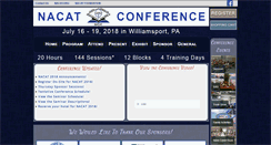 Desktop Screenshot of nacatconference.org